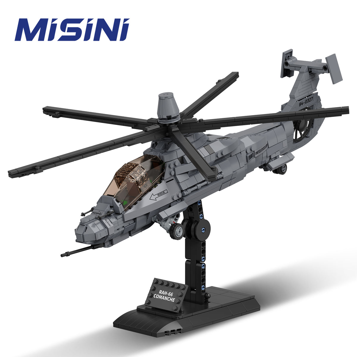 MISINI 1/35 RAH-66 Comanche Stealth-Hubschrauber Baustein-Modell