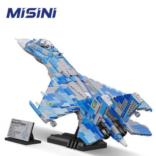 MISINI 1/35 Scale SU-27 Flanker Fighter Building Block Model