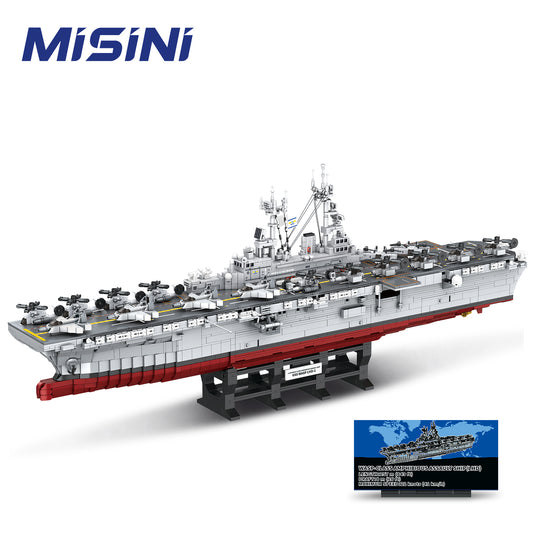 MISINI 1/300 Scale USS Wasp LHD-1 Amphibious Assault Ship Building Block Model