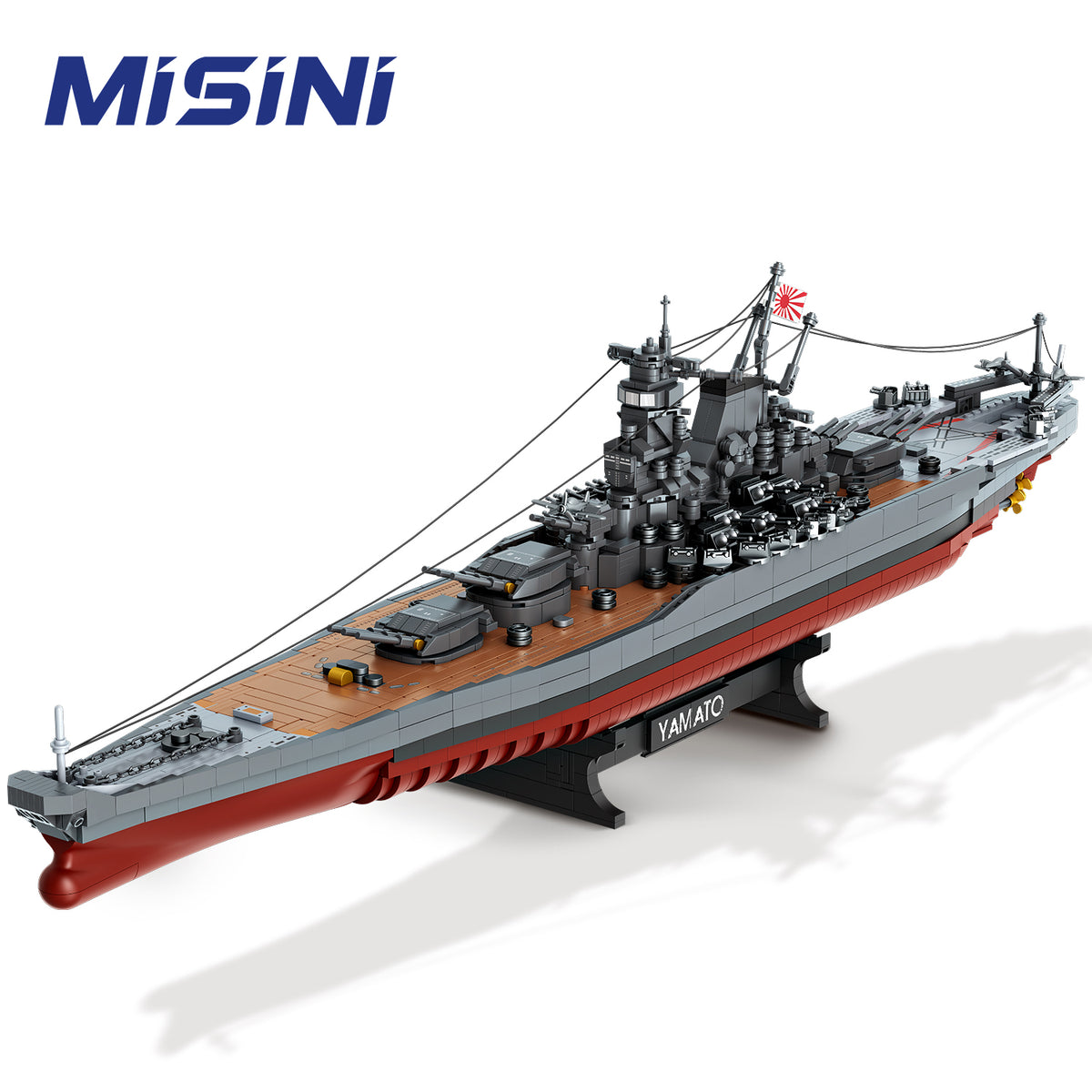 MISINI 1/300 Scale Yamato Battleship Building Block Model