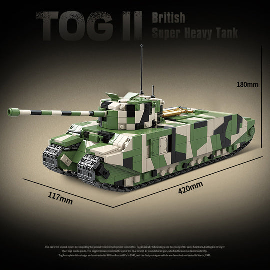 MISINI Technik QUANGUAN 100241 Britsh TOG II Super Heavy Tank