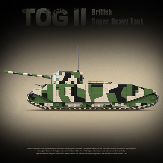 MISINI Technik QUANGUAN 100241 Britsh TOG II Super Heavy Tank