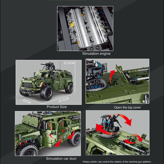 MISINI T4015 Warrior Military Armed Vehicles