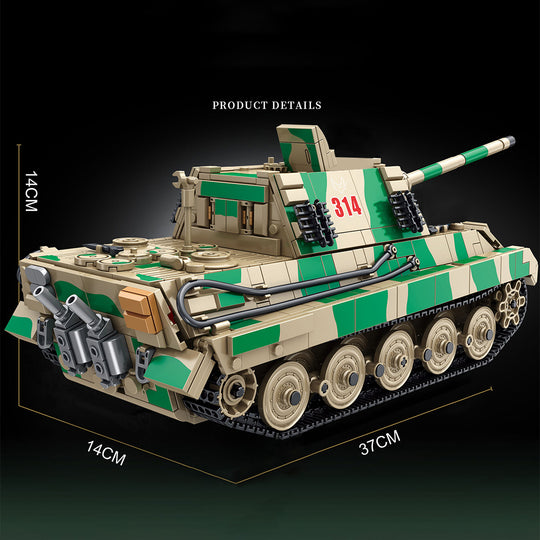 MISINI 632017 Tiger Heavy Armored Tank Building Blocks