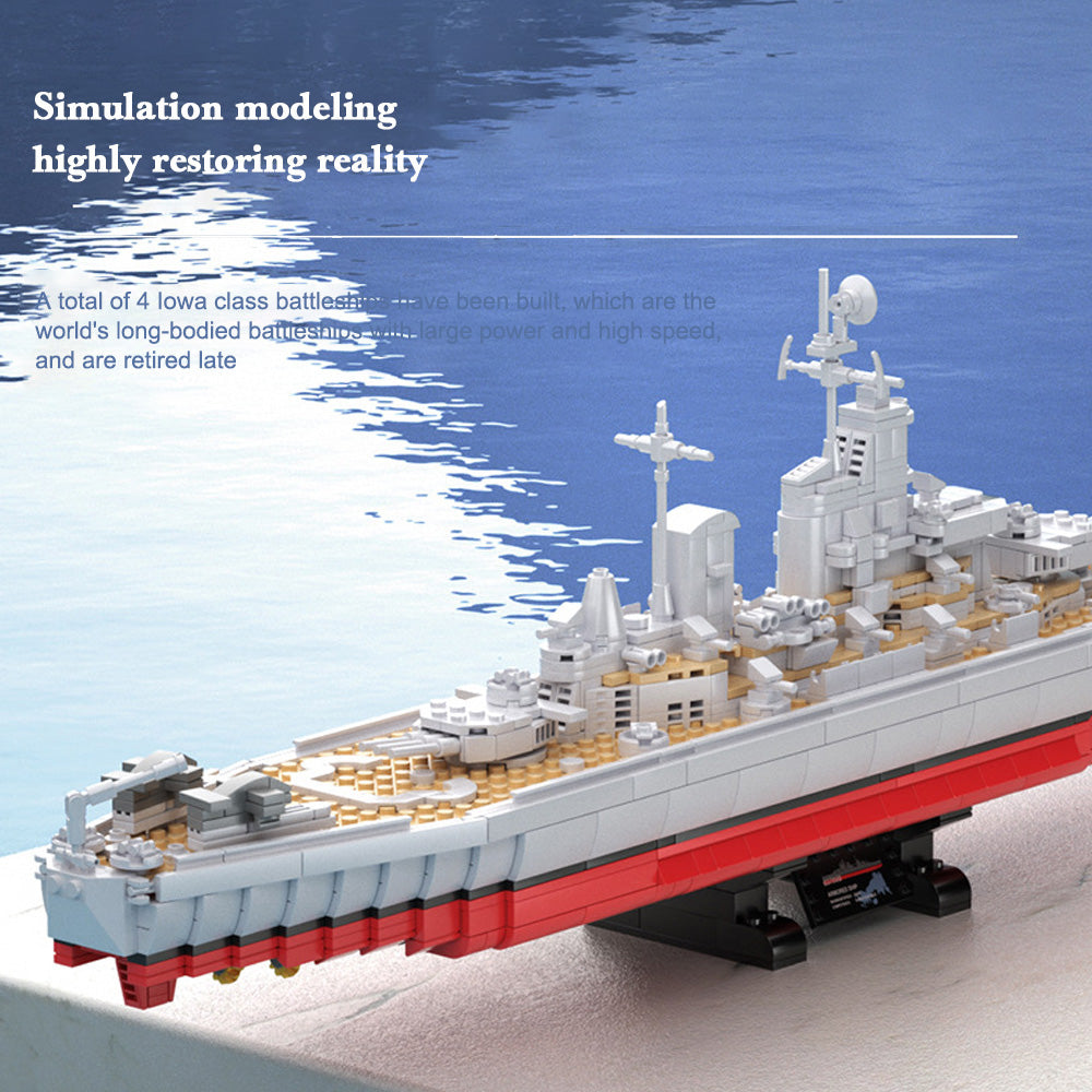 MISINI Panlos 637010 Lowa Class Battleship Building Block