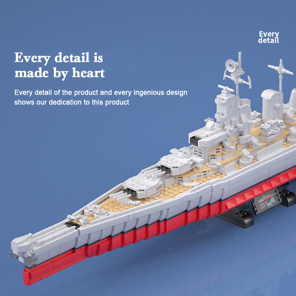 MISINI Panlos 637010 Lowa Class Battleship Building Block