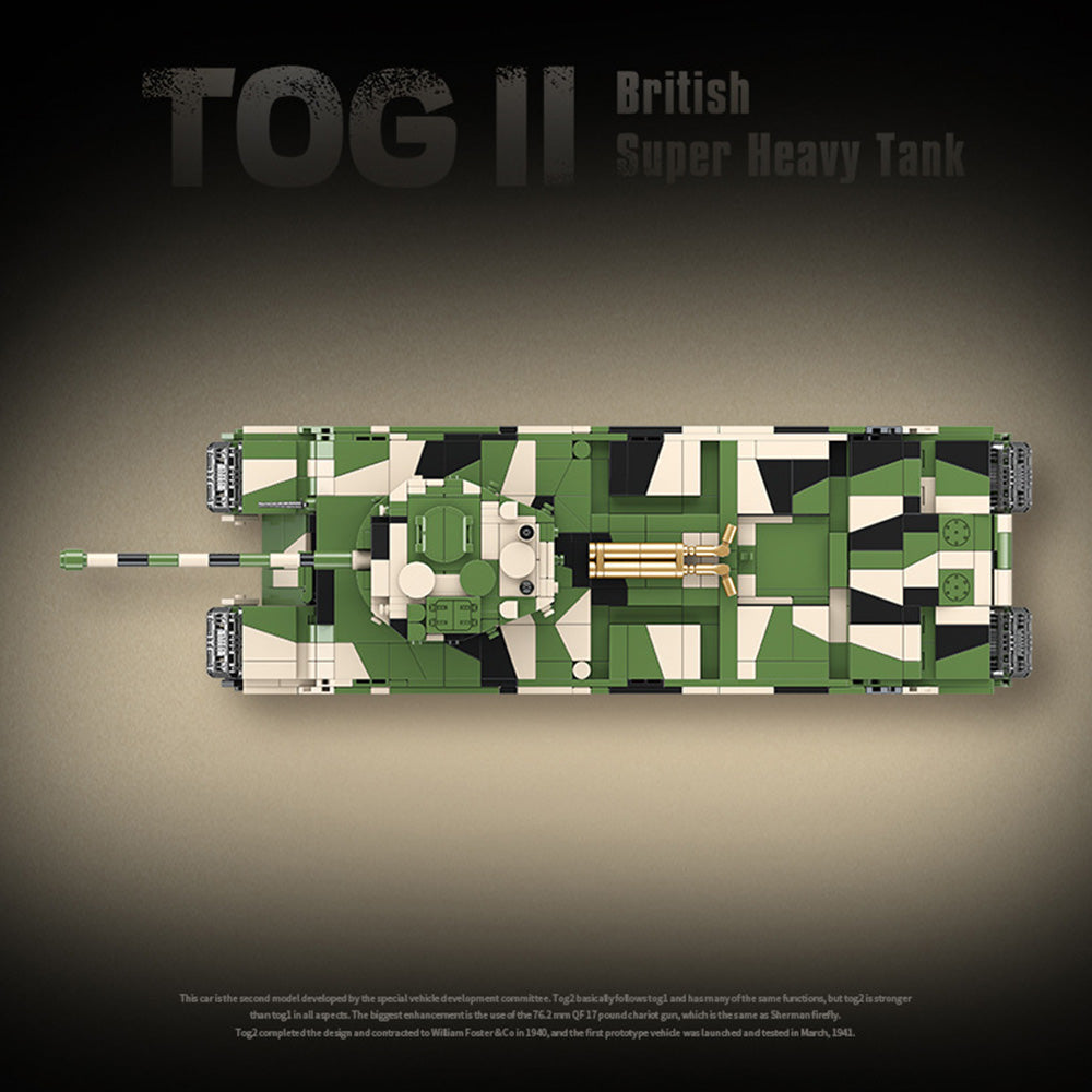 MISINI Technik QUANGUAN 100241 Britsh TOG II Super Heavy Tank